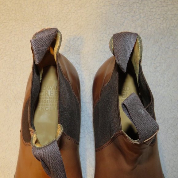 Edward Green Newmarket Brown Leather Chelsea Boots 10.5E NWB main image 11